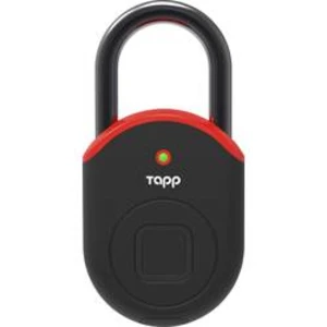 Bluetooth visací zámek zámek s otiskem prstu, visací zámek Bluetooth Tapplock Tapplock Lite - flame red, 55 mm, Flame Red