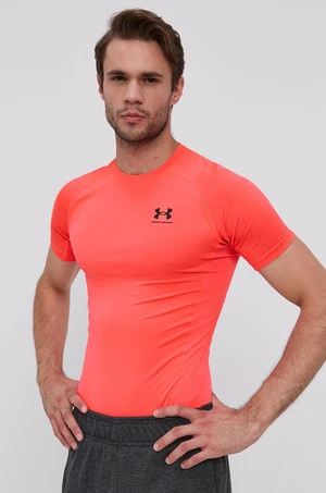 Tréningové tričko Under Armour červená farba, jednofarebné, 1361518