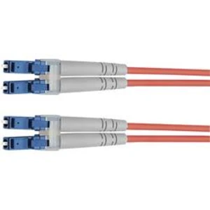 Optické vlákno kabel Telegärtner L00872A0006 [1x zástrčka LC - 1x zástrčka LC], 3.00 m, fialová