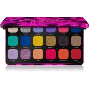 Makeup Revolution Forever Flawless paleta očních stínů odstín Good Vibes Hype Forever 18 x 1.1 g