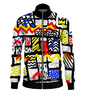 Pán GUGU & Miss GO Man's Mondrian Track Jacket S-W-526 1409