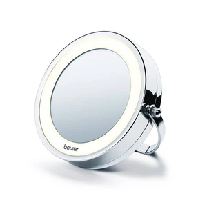 Zrkadlo kozmetické Beurer BS59 kozmetické zrkadielko • LED osvetlenie • 5-násobné zväčšenie • priemer zrkadlovej plochy 11 cm • rozmery 41,5 × 28 × 18