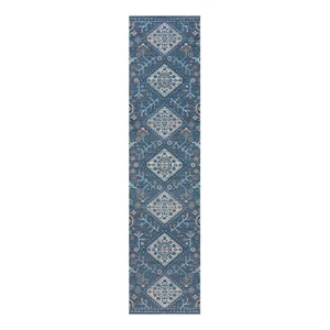 Modrý dvojvrstvový behúň Flair Rugs MATCH Chloe Traditional, 57 x 230 cm