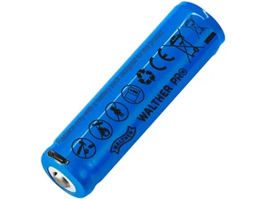 Nabíjacia batéria ICR18650 Li-lon / 2 600 mAh / 3,6 V Walther® (Farba: Modrá)