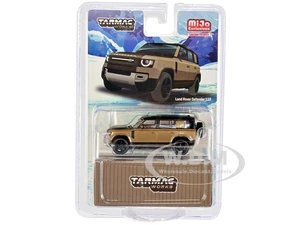 Land Rover Defender 110 Brown Metallic and Black Limited Edition to 3600 pieces Worldwide 1/64 Diecast Model Car by Tarmac Works