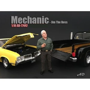 Mechanic Jim The Boss Figurine for 1/18 Scale Models by American Diorama