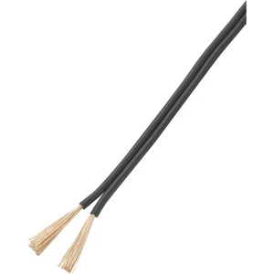 TRU COMPONENTS 93030c523 opletenie / lanko  2 x 0.50 mm² čierna 25 m