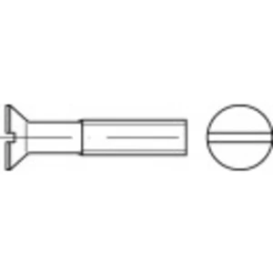 Zápustná skrutka TOOLCRAFT 134153 M2.5 DIN 963 10 mm príruba oceľ 200 ks
