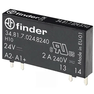 Finder polovodičové relé  34.81.7.024.8240-1  Spínacie napätie (max.): 275 V/AC spínanie pri nulovom napätí 1 ks