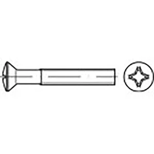 TOOLCRAFT  TO-6863406 skrutky so zápustnou šošovkovou hlavou M2.5 6 mm krížová dražka Philips DIN 966   ocel pozinkované