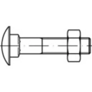 Plochá guľatá skrutka TOOLCRAFT 111517 M16 DIN 603 400 mm oceľ 10 ks