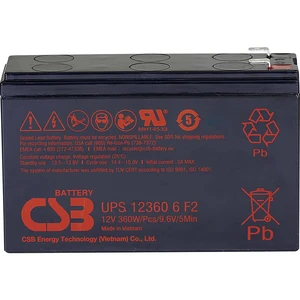 CSB Battery UPS 123606 high-rate UPS123606F1F2 olovený akumulátor 12 V 7 Ah olovený so skleneným rúnom (š x v x h) 151 x