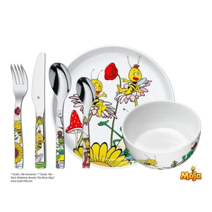 6-dielny detský jedálenský set WMF Cromargan® Včielka Maja