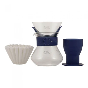 Filterkaffee-Set Kalita „Wave Style Up 185 (Navy)“