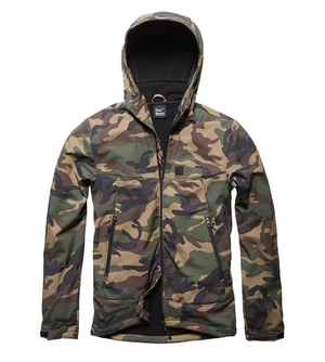 Bunda softshell Alforf Vintage Industries® - Woodland Camo (Farba: US woodland, Veľkosť: XXL)