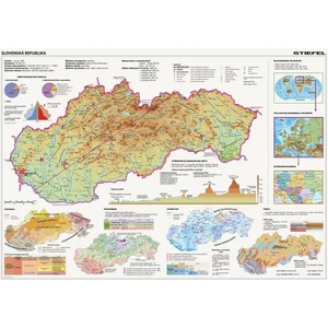 Dino Mapa Slovenska 2000 dílků puzzle Dino Mapa Slovenska 2000 dílků puzzle