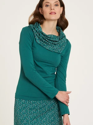 Green T-shirt with Tranquillo collar - Women