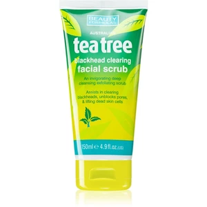 Beauty Formulas Tea Tree čisticí pleťový peeling pro problematickou pleť 150 ml