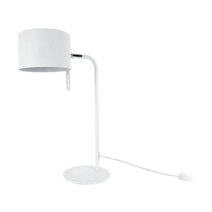 Biela stolová lampa Leitmotiv Shell, výška 45 cm