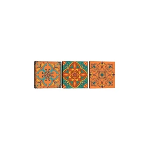 Sada 3 obrazov Tablo Center Mandala Secret