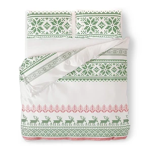 Flanelové obliečky na dvojlôžko AmeliaHome Snuggy Hollie, 200 x 220 cm