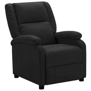 Recliner Black Faux Leather