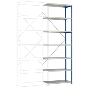 Manuflex RP1720.0001 prístavný modul regálu oddelenia 100 kg (š x v x h) 970 x 2500 x 600 mm ocel práškovo lakované sivá