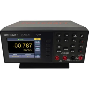 VOLTCRAFT VC-655 BT stolný multimeter Kalibrované podľa (ISO) digitálne/y  CAT I 1000 V, CAT II 600 V Displej (counts):