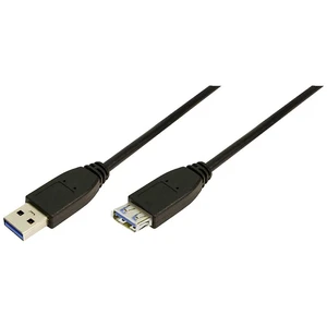 LogiLink #####USB-Kabel #####USB 3.2 Gen1 (USB 3.0 / USB 3.1 Gen1) #####USB-A Stecker, #####USB-A Buchse 2.00 m čierna