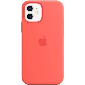 Kryt na mobil Apple Silicone Case s MagSafe pre iPhone 12 mini - citrusovo ružový (MHKP3ZM/A) zadný kryt na telefón • na iPhone 12 mini • systém nacva