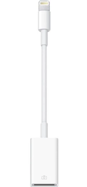 Redukcia Apple Lightning/USB (MD821ZM/A) biela adaptér fotoaparátu Lightning/USB • vhodné pre iPhone, iPad a iPod • 1× Apple Lightning, 1× USB 2.0 • i