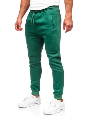 Pantaloni de trening bărbați verde Bolf CK01