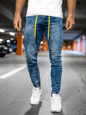 Blugi joggers bleumarin Bolf TF164