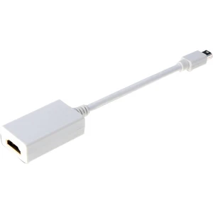 Digitus AK-340404-001-W DisplayPort / HDMI adaptér [1x mini DisplayPort zástrčka - 1x HDMI zásuvka] biela  15.00 cm