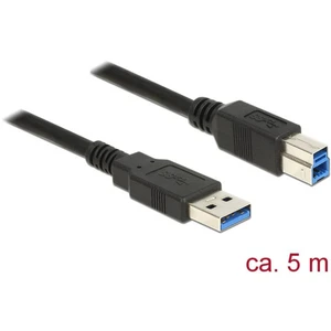 Delock #####USB-Kabel #####USB 3.2 Gen1 (USB 3.0 / USB 3.1 Gen1) #####USB-A Stecker, #####USB-B Stecker 5.00 m čierna po