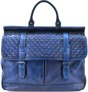 Luxusní kožená taška Arteddy - tmavě modrá