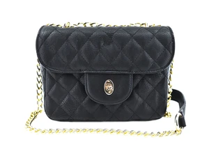 Moderní malá dámská kabelka crossbody-černá