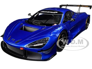 Mclaren 720S GT3 Azure Blue Metallic 1/18 Model Car by Autoart