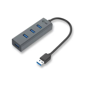 USB Hub i-tec Metal USB 3.0 / 4x USB 3.0 (U3HUBMETAL403) sivý i-tec USB 3.0 HUB je ideálním doplňkem pro každého, kdo má ve svém notebooku, ultrabooku