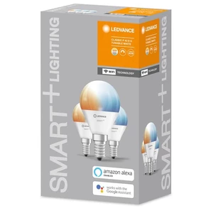 Inteligentná žiarovka LEDVANCE SMART+ WiFi Mini Bulb Tunable White 5W E14 3ks (4058075485976) LED žiarovka • spotreba 5 W • náhrada 26 – 40 W žiarovky