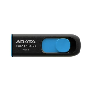 USB kulcs A-DATA UV128, 64GB, USB 3.1 - sebesség 90/40 MB/s (AUV128-64G-RBE)