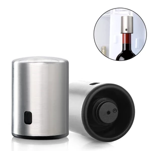 Circle Joy Smart Bottle Stopper Stainless Steel Vacuum Memory Bottle Stopper Stopper Drinking Corks from