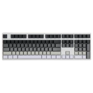 108 Keys Black&Grey Gradient PBT Keycap Set OEM Profile Side Carving Custom Keycaps for Mechanical Keyboards