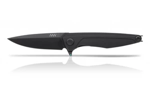 Zavírací nůž ANV® Z300 Dural Liner Lock - Černá rukojeť, černá čepel - DLC (Barva: Černá, Varianta: Černá čepel - DLC)