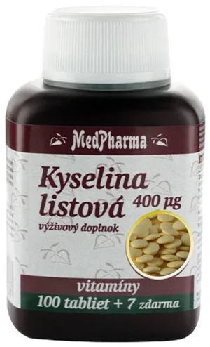 MedPharma KYSELINA LISTOVÁ 400 mcg