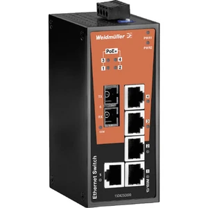 Weidmüller IE-SW-BL06T-1TX-4POE-1SC priemyselný ethernetový switch  10 / 100 MBit/s funkcia PoE
