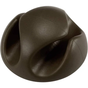 TRU COMPONENTS  držiak káblu samolepiaci 558356 Priemer káblového zväzku (rozsah) 8 mm (max)   hnedá 1 ks