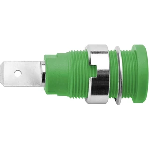 Schützinger SEB 6452 Ni / GN bezpečnostna laboratórna zásuvka zásuvka, vstavateľná vertikálna Ø pin: 4 mm zelená 1 ks