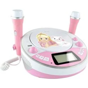 Dětský CD přehrávač X4 Tech Bobby Joey Jam Box Bluetooth, AUX, CD, USB, SD vč. karaoke, včetně mikrofonu, růžová