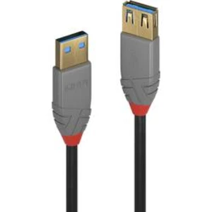 USB 3.0 prodlužovací kabel LINDY LINDY 1m USB 3.0 A m/f Kabel Anthra 36761, 1.00 m, černá